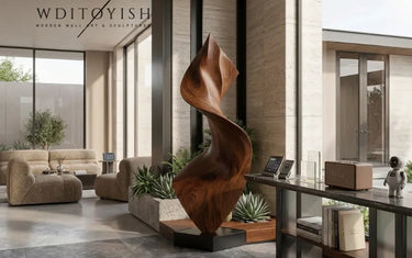 Wooden Abstract Sculpture Styles: Flame, Spiral, Infinity, And More