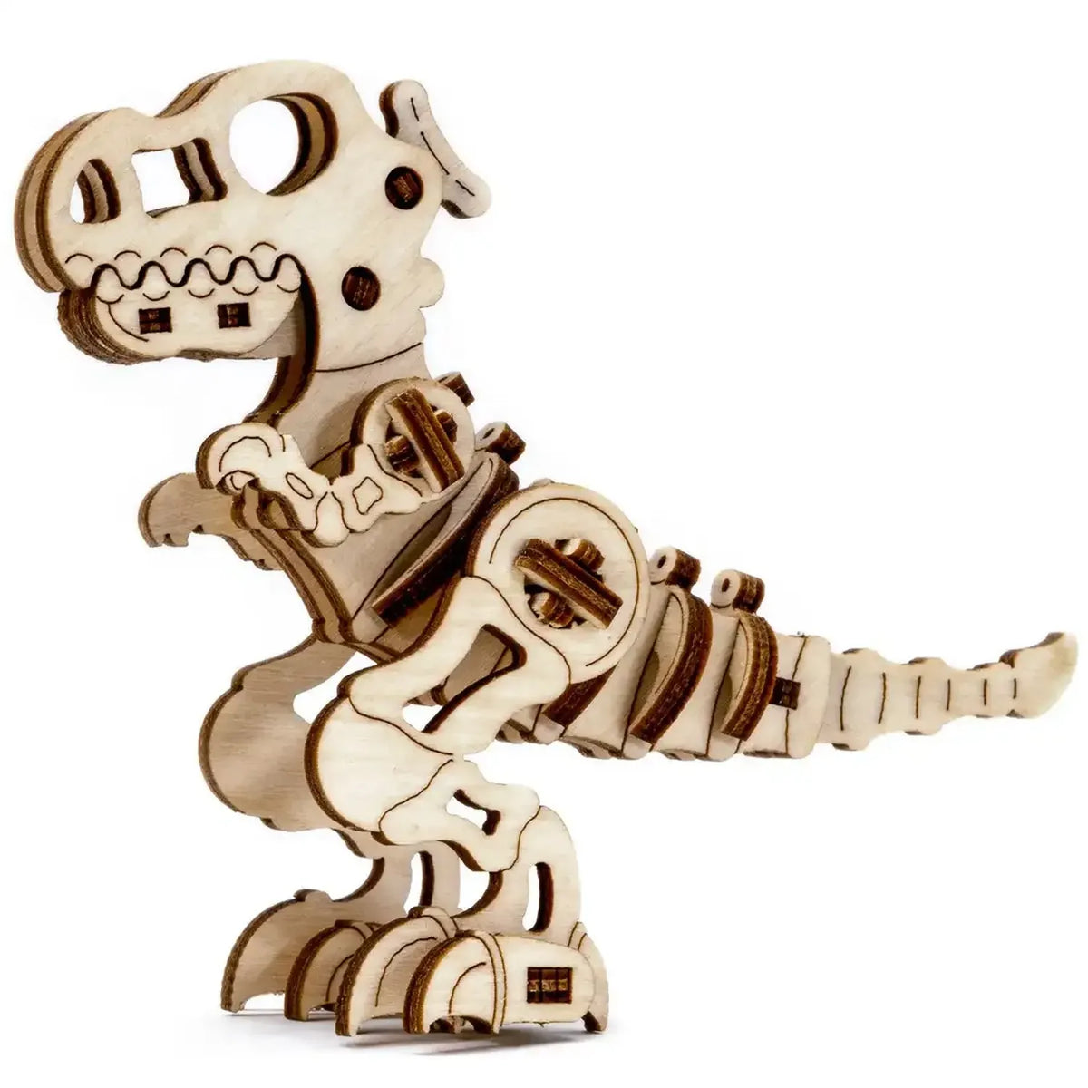 Wooden 3D T Rex Skeleton Dino Puzzle Model Kids Science Project