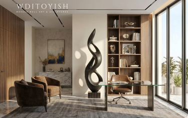 How To Use Abstract Sculptures In A Home Office: Styling Ideas For Focus And Inspiration