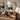 Sculptural Waterfall Console Table with Open Display Shelves