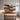 Sculptural Wood Wine Holder with Tree Branch Shelves and Glass Rack