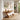 Sculptural S Curve Console Table with Integrated Display Shelf