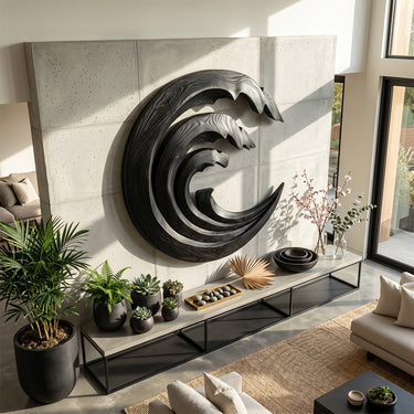 Cresting Wave Ring Wall Sculpture