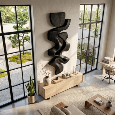 Abstract Organic Flow Wall Sculpture