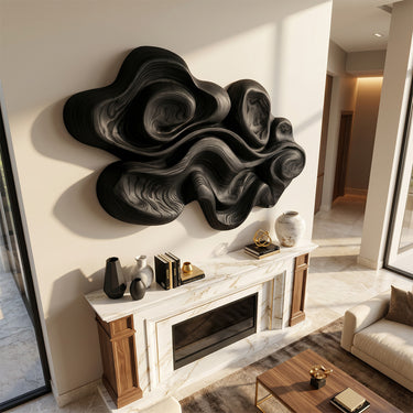 Abstract Flowing Contour Wall Sculpture