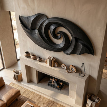Spiral Wave Wall Sculpture