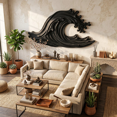 Cresting Ocean Wave Wall Sculpture