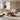 Sculptural Arch Base Round Solid Wood Coffee Table