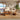 Sculptural Double Loop Solid Wood Coffee Table with Live Edge Top