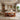 Sculptural Wave Hollow Solid Wood Console Table with Organic Base