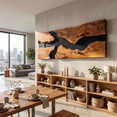 Abstract River Canyon Wall Art Panel