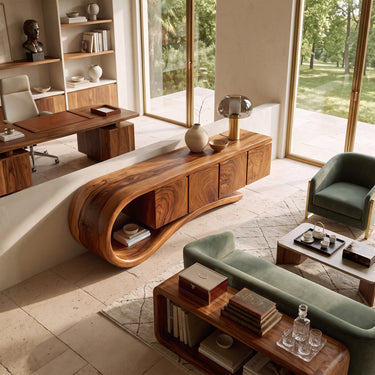 Loop Frame Sideboard with Floating Cabinet Storage