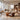 Round Sculptural U-Curve Solid Wood Coffee Table