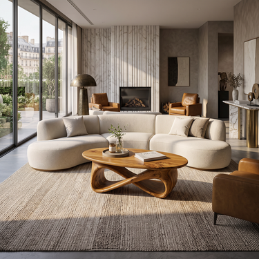 Orvessa Infinity Weave Sculptural Coffee Table